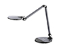 CANDEEIRO DE ESCRITORIO Q-CONNECT SECRETARIA PROFISSIONAL ALUMINIO 9W 120 LED CARREGADOR MOVEL COR PRETO
