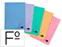 PASTA LIDERPAPEL DE ELASTICOS FOLIO 3 ABAS CARTAO PLASTIFICADO CORES SORTIDAS PASTEL