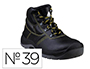 BOTAS DELTAPLUS DE SEGURANCA EM COURO PIGMENTADO SOLA PU BI-DENSIDADE COR PRETO TAMANHO 39