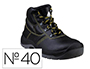 BOTAS DELTAPLUS DE SEGURANCA EM COURO PIGMENTADO SOLA PU BI-DENSIDADE COR PRETO TAMANHO 40