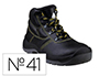 BOTAS DELTAPLUS DE SEGURANCA EM COURO PIGMENTADO SOLA PU BI-DENSIDADE COR PRETO TAMANHO 41