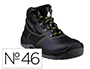 BOTAS DELTAPLUS DE SEGURANCA EM COURO PIGMENTADO SOLA PU BI-DENSIDADE COR PRETO TAMANHO 46