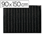 TAPETE DE CHAO Q-CONNECT PREMIUM PARA INTERIORES ANTIDESLIZANTE FIBRA POLIPROPILENO E FELTRO CINZA 90X150 CM