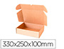 CAIXA AUTO MONTAGEM Q-CONNECT PARA E-COMMERCE E PRESENTES CARTAO RECICLADO CANAL SIMPLES 3 MM KRAFT 330X250X100 MM