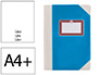 LIVRO DE CARTAO COSIDO FERNANDES FLECHA DIN A4+ LISO 50 FOLHAS 100 GR AZUL
