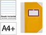 LIVRO DE CARTAO COSIDO FERNANDES FLECHA DIN A4+ PAUTADO 50 FOLHAS 100 GR AMARELO