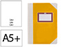 LIVRO DE CARTAO COSIDO FERNANDES FLECHA DIN A5+ LISO 50 FOLHAS 100 GR AMARELO