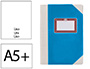 LIVRO DE CARTAO COSIDO FERNANDES FLECHA DIN A5+ LISO 50 FOLHAS 100 GR AZUL