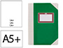 LIVRO DE CARTAO COSIDO FERNANDES FLECHA DIN A5+ LISO 50 FOLHAS 100 GR VERDE