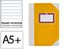 LIVRO DE CARTAO COSIDO FERNANDES FLECHA DIN A5+ PAUTADO 50 FOLHAS 100 GR AMARELO
