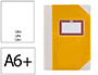 LIVRO DE CARTAO COSIDO FERNANDES FLECHA DIN A6+ LISO 50 FOLHAS 100 GR AMARELO