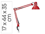 CANDEEIRO DE ESCRITORIO MAUL STUDY COM PINCA COR VERMELHO 170X440X350 MM