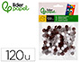 POMPONS DE CORES LIDERPAPEL 1 CM TONALIDADES NEUTRAS BOLSA COM 120 UNIDADES