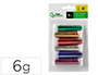 PURPURINA LIDERPAPEL BIODEGRADAVEL FANTASIA FRASCO DE 6 GR CORES METALICAS SORTIDAS BLISTER DE 6 UNIDADES