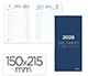 AGENDA ENCADERNADA LIDERPAPEL DIETARIO 150X215MM 2026 DIA PAGINA AZUL PAPEL 70 GR FSC