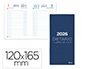 AGENDA ENCADERNADA LIDERPAPEL DIETARIO 120X165MM 2026 DIA PAGINA AZUL PAPEL 70 GR FSC