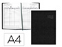 AGENDA ENCADERNADA LIDERPAPEL RESERVAS A4 2026 DIA PAGINA PRETO PAPEL 70 GR FSC
