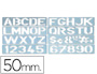 ESCANTILHAO LETRAS E NUMEROS 50MM