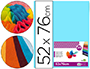 PAPEL SEDA LIDERPAPEL 52 X 76 CM 18 GR AZUL CELESTE EMBALAGEM DE 25 FOLHAS