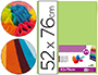 PAPEL SEDA LIDERPAPEL 52 X 76 CM 18 GR VERDE MEDIO EMBALAGEM DE 25 FOLHAS