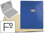PASTA CLASSIFICADORA SARO CARTAO COMPACTO FOLIO COM 12 DEPARTAMENTOS AZUL