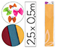 PAPEL CREPE EM CELOFANE LIDERPAPEL 50 CM X 2,5 M AMARELO DOUR. CLASSICO