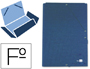 PASTA DE ELASTICOS LIDERPAPEL, PAPER COAT, FOLIO, AZUL