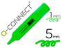 MARCADOR FLUORESCENTE Q-CONNECT DE PONTA BISELADA VERDE