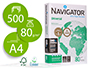 PAPEL FOTOCOPIA NAVIGATOR DIN A4 80 GR EMBALAGEM DE 500 FOLHAS