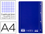 CADERNO ESPIRAL LIDERPAPEL CAPA AZUL MICRO 80 F DIN A4 QUADRICULADO