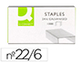 AGRAFES Q-CONNECT GALVANIZADOS 22/6 24/6 CAIXA 1000 UNIDADES