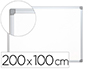 QUADRO BRANCO Q-CONNECT LACADO MAGNETICO CAIXILHO ALUMINIO 200X100 CM