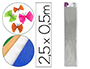 PAPEL CREPE EM CELOFANE LIDERPAPEL 50 CM X 2,5 M PRATA METALIZADO