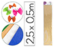 PAPEL CREPE EM CELOFANE LIDERPAPEL 50 CM X 2,5 M DOURADO METALIZADO