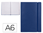 LIVRO APONTAMENTOS LIDERPAPEL COM INDICE DIN A6 AZUL