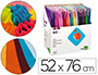 EXPOSITOR PAPEL SEDA LIDERPAPEL. 60 BOLSAS DE 5 UNIDADES CORES SORTIDA