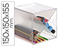 CUBO DE ARQUIVO ARCHIVO 2000 EM CRUZ EM POLIESTIRENO TRANSPARENTE 150 X 150 X 155 MM
