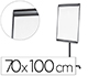 QUADRO BRANCO Q-CONNECT COM TRIPE MAGNETICO 103X70 CM COM RODAS
