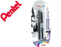 BLISTER CANETA PINCEL PENTEL XGFKP/FP10 PRETO TINTA DA CHINA COM RECARGA