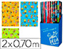 PAPEL FANTASIA INFANTIL BOB ESPONJA ROLO DE 2X0,70 MT PAPEL 60 GRS