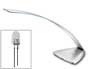 CANDEEIRO CEP DE ESCRITORIO ICE BLUE DE ALUMINIO E ACO COM LUZ LED