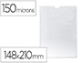 BOLSA CATALOGO Q-CONNECT DIN A5 150 MICRONS PVC TRANSPARENTE 148X 210 MM