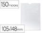 BOLSA CATALOGO Q-CONNECT DIN A6 150 MICRONS PVC TRANSPARENTE 105X 148 MM