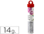 PURPURINA LIDERPAPEL FANTASIA COR PRATA FRASCO DE 14 GR