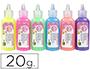 COLA PURPURINA LIDERPAPEL FANTASIA CORES METALICAS PASTEL FRASCO DE 20 GR