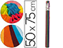 ROLO DE PAPEL SEDA LIDERPAPEL 12 CORES SORTIDOS 17GR DE 24 FOLHAS 50X75CM