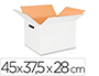 CAIXA PARA EMBALAR Q-CONNECT ANONIMA BRANCA COM ASAS DUPLO CANAL 450X280 MM