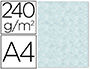 PAPEL DE COR LIDERPAPEL PERGAMINHO COM CANTOS A4 240 GR AZUL EMBALAGEM DE 10 FOLHAS