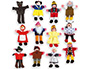 JOGO ANDREUTOYS MARIONETA DE MO PERSONAGENS CONTOS INFANTIS SORTIDOS 30CM CAIXA DE 12 UNIDADES