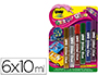 COLA GLITTER UHU CORES ORIGINAIS 6 X 10 ML BLISTER